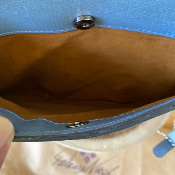 Authentic Patricia Nash Canisi Rose Tooled Leather Framed Satchel Crossbody Bag - Picture 6 of 15